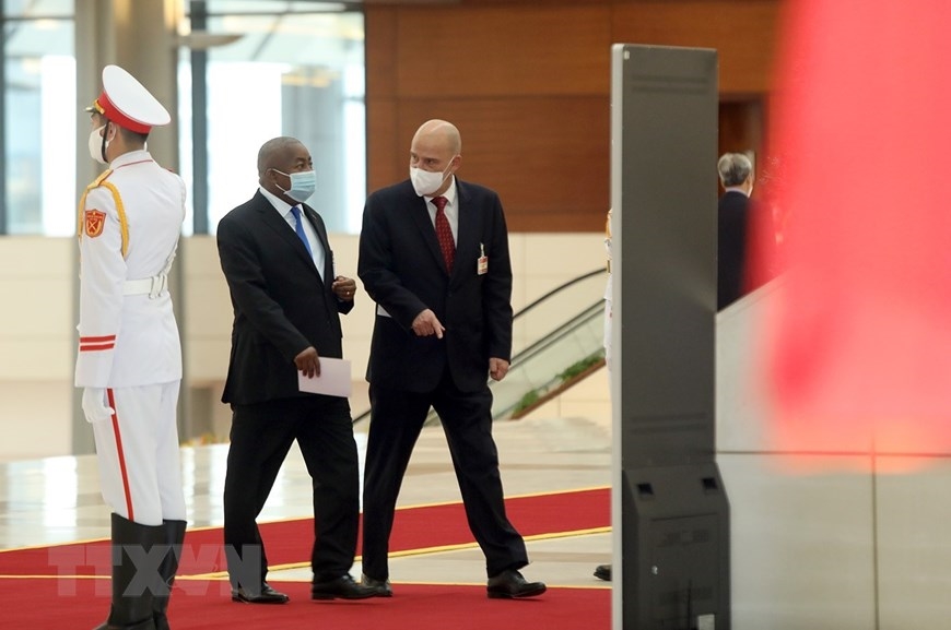 Đại biểu khách mời quốc tế dự phiên bế mạc Đại hội XIII.